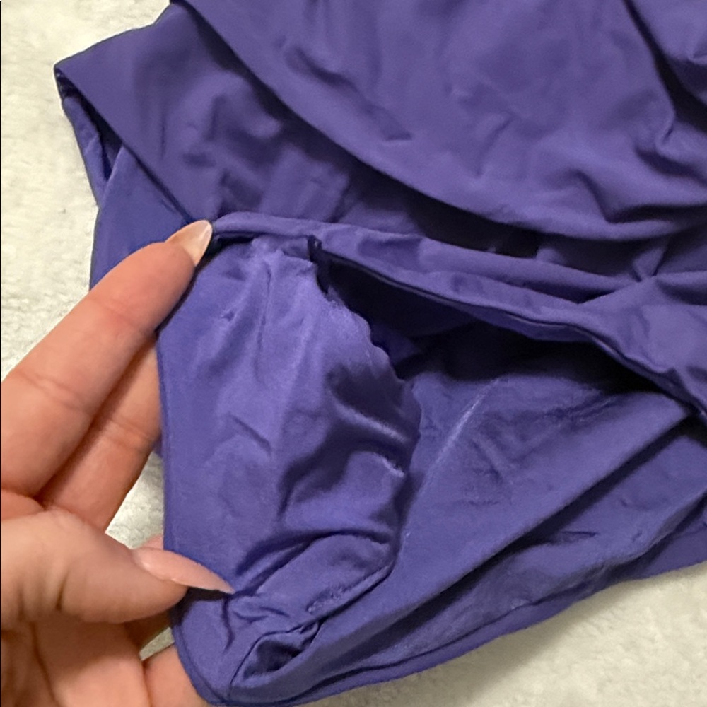 Onia Purple Wrap Waist Swimsuit - Picture 4 of 9